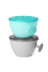 Skip Hop Easy Serve Kapaklı Silikon Mama Kasesi 2'li Paket